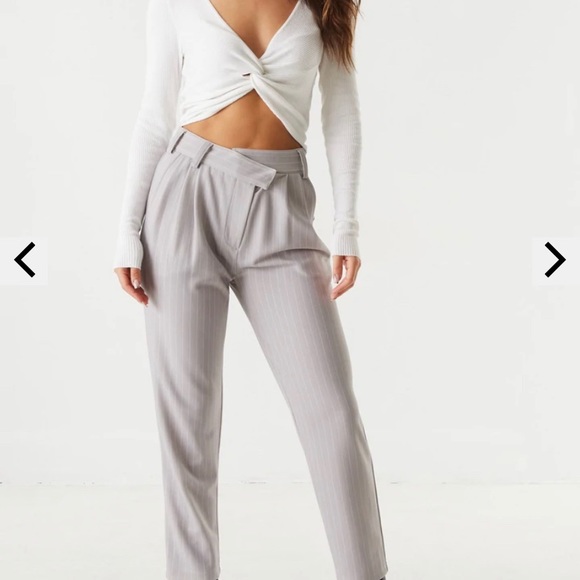 High waisted asymmetrical dress pants - Picture 4 of 6